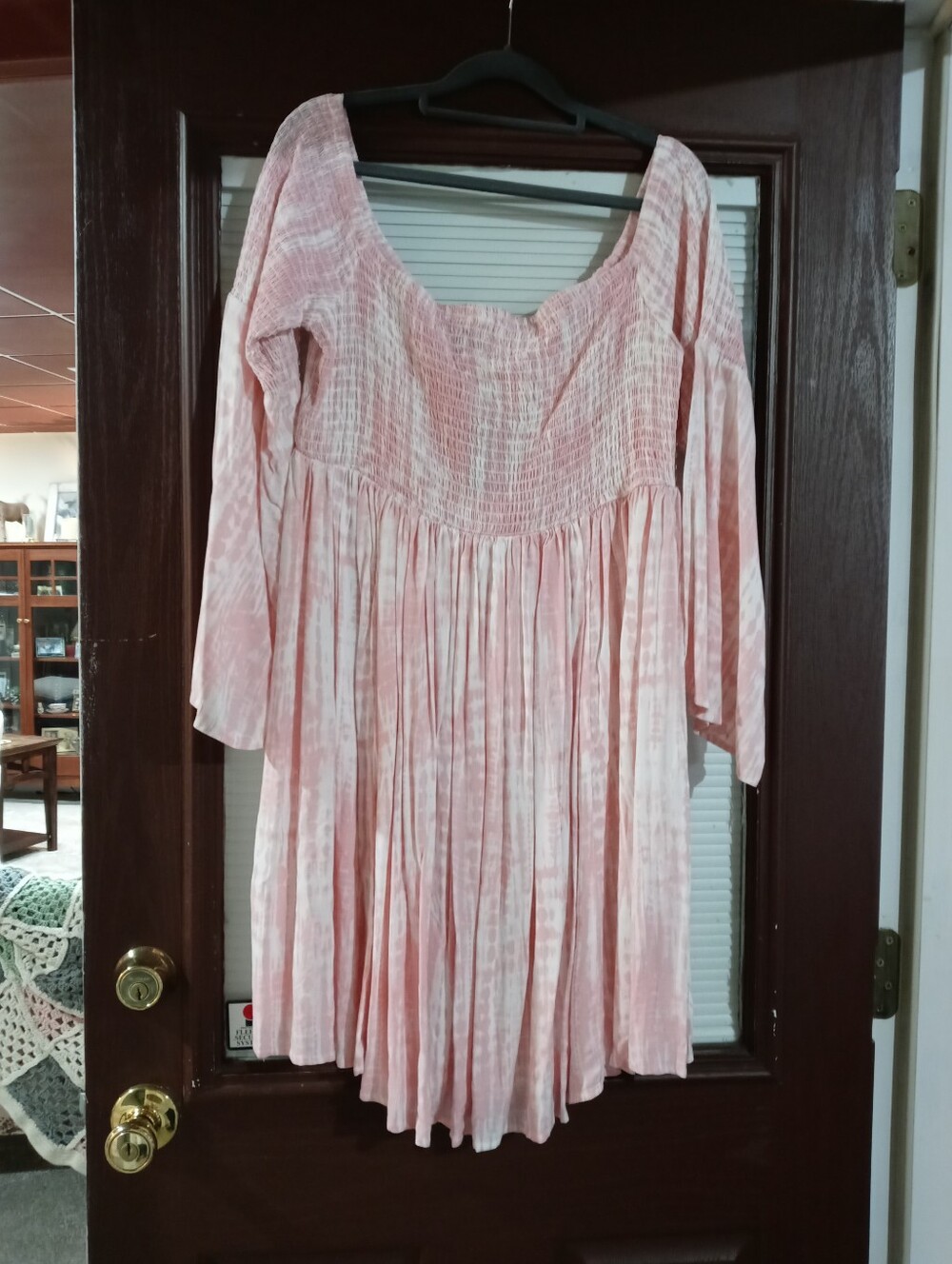 TORRID • NEW Women’s Pink & White Tie Dye Smocked Mini Dress